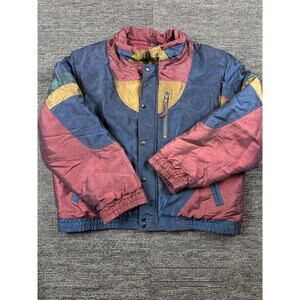 McGregor Vintage Color block Winter Jacket Large Womens Puffer 1980s